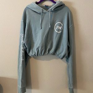 Jacob Whitesides Cropped Blue Hoodie Merch